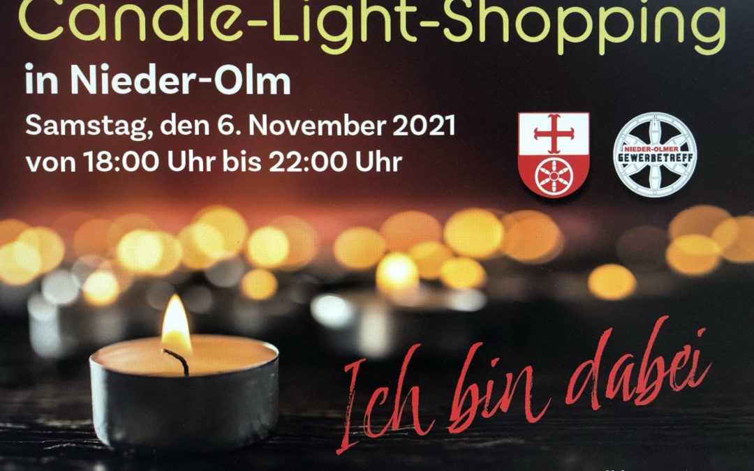 Einkaufserlebnis im Kerzenschein: Wer macht mit – beim stimmungsvollen Candle-Light-Shopping in unserer Heimatstadt?